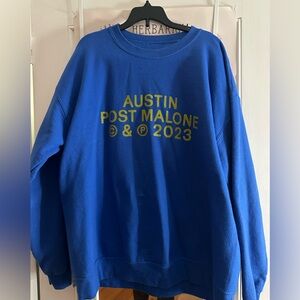Blue Post Malone Crewneck Unisex